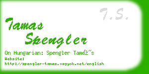 tamas spengler business card